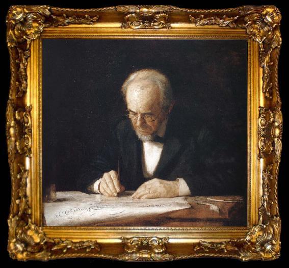 framed  Thomas Eakins Write Master, ta009-2